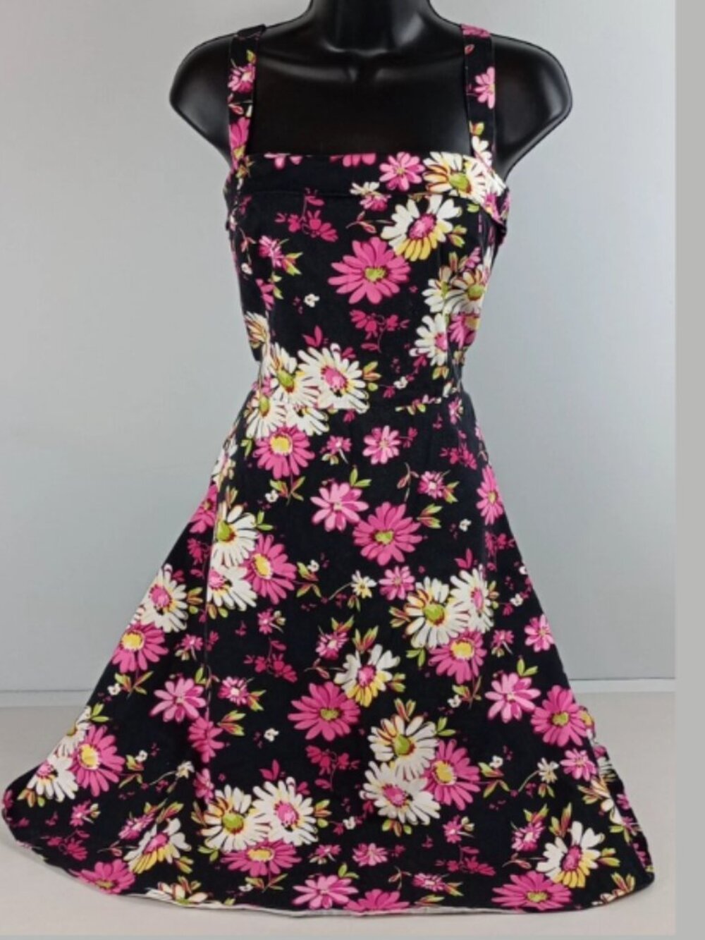 Breakin‎ Loose Women's Juniors Size 13/14 Black Floral Dress Spaghetti Strap